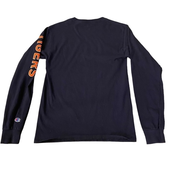 Champion Princeton Tiger Shirt Unisex Small Navy Blue Long Sleeve University Tee - Picture 2 of 10